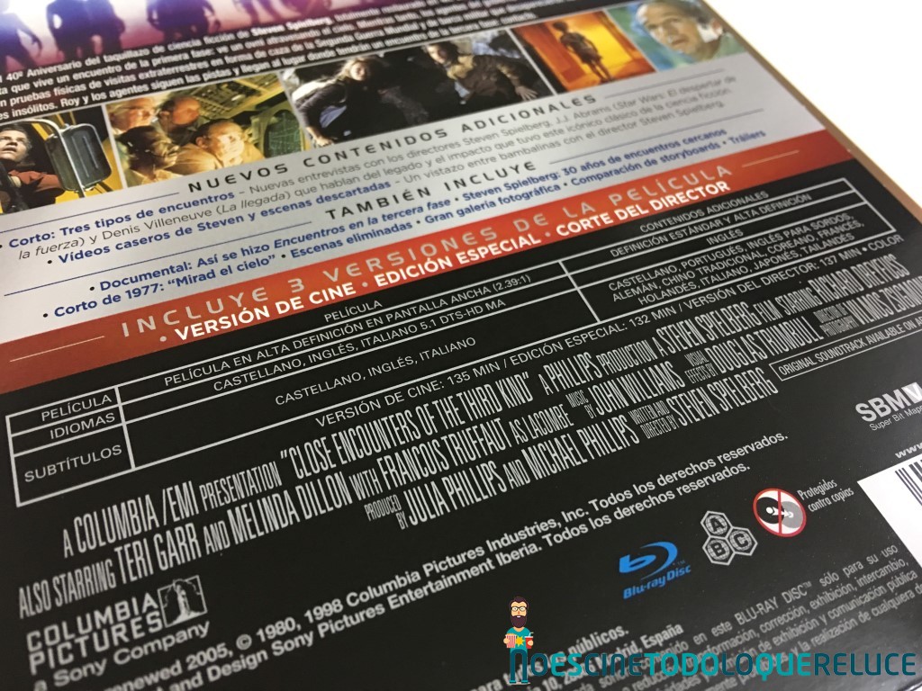 ‘Encuentros en la tercera fase’: Reportaje fotográfico y detalles de la edición Steelbook (2 discos Blu-ray)