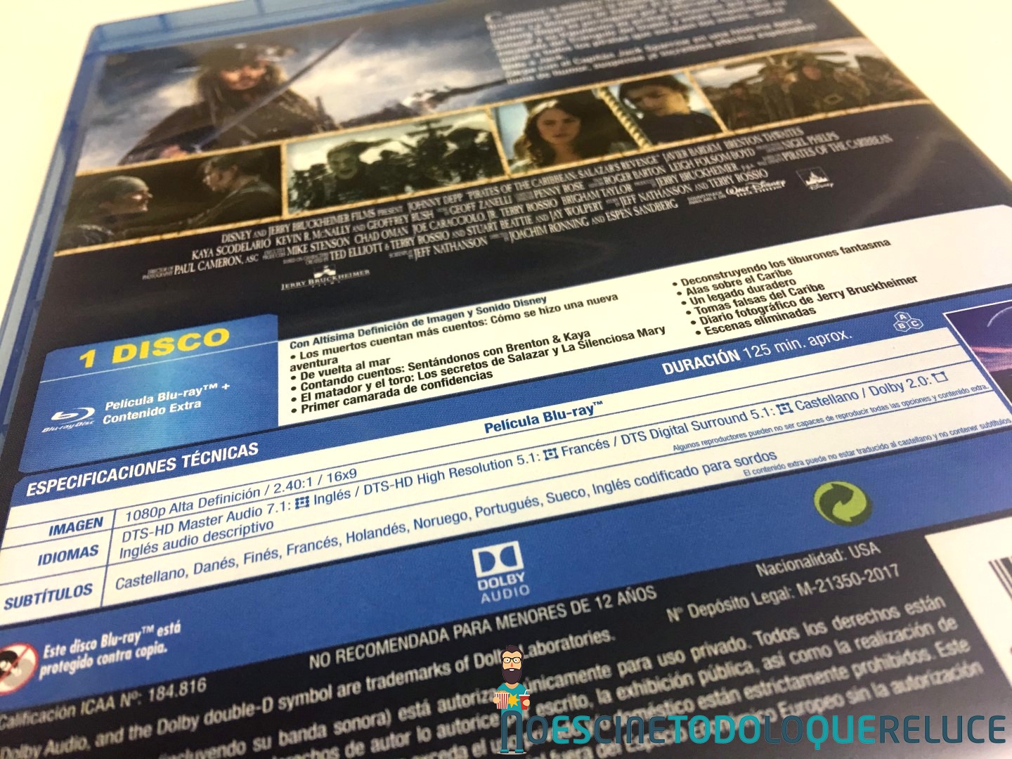 'Piratas del Caribe: La venganza de Salazar': Reportaje fotográfico y análisis de la edición Blu-ray