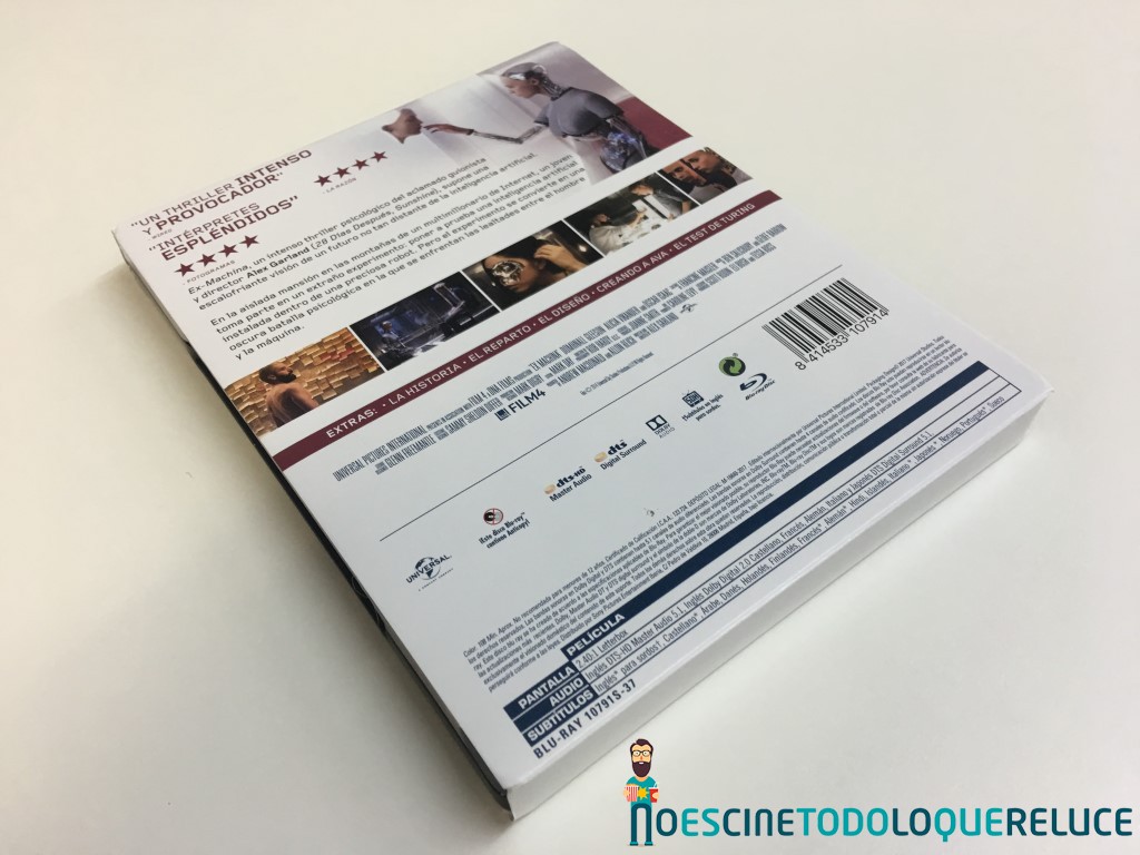 ‘Ex_Machina’: Reportaje fotográfico y análisis de la edición Steelbook (Blu-ray)