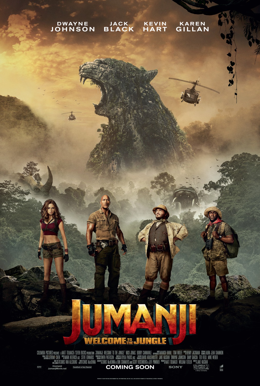 'Jumanji: Bienvenidos a la jungla': Pósters de personajes del regreso al mítico juego