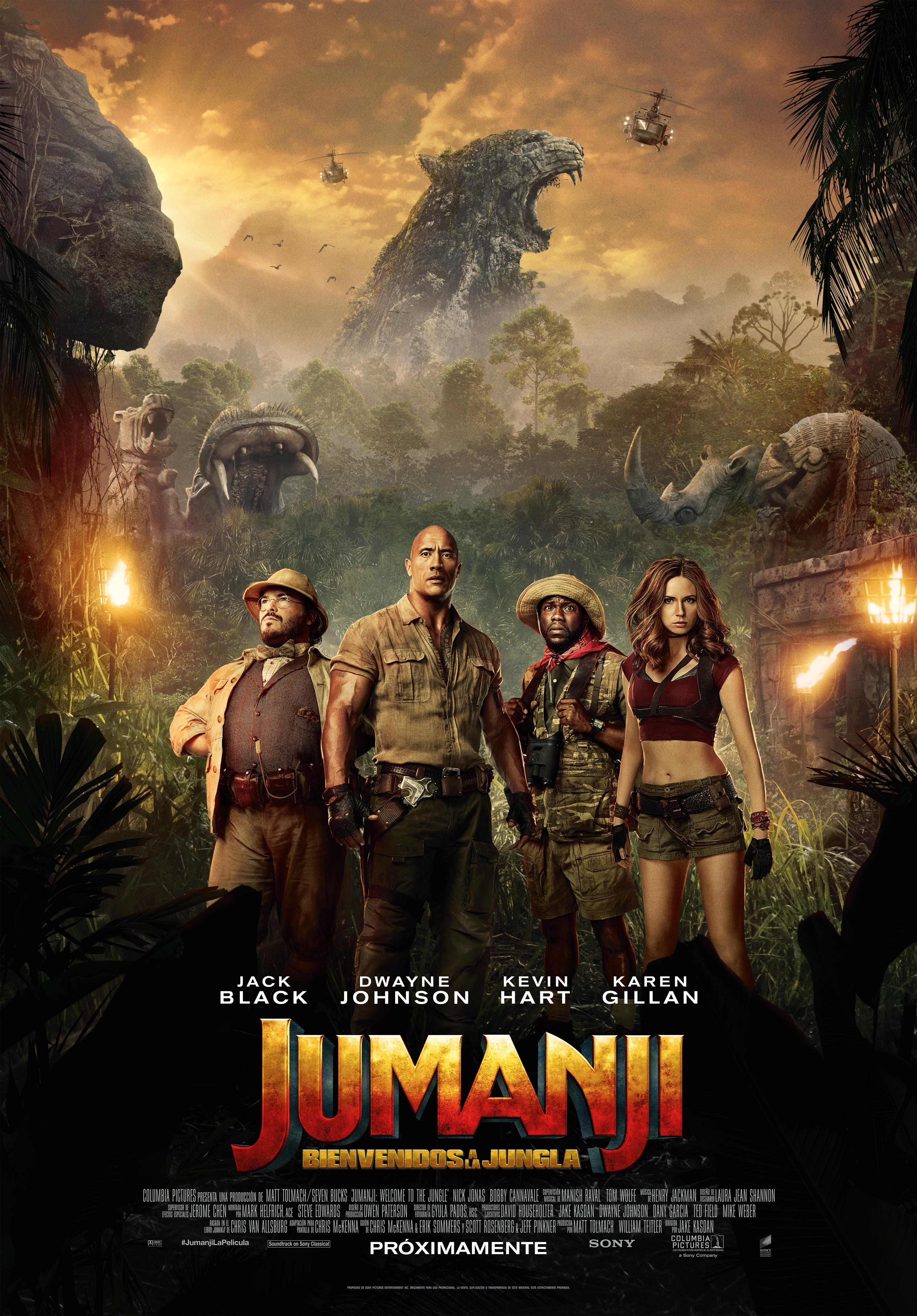 'Jumanji: Bienvenidos a la jungla': Póster final de la aventura de Dwayne Jonhson y Jack Black