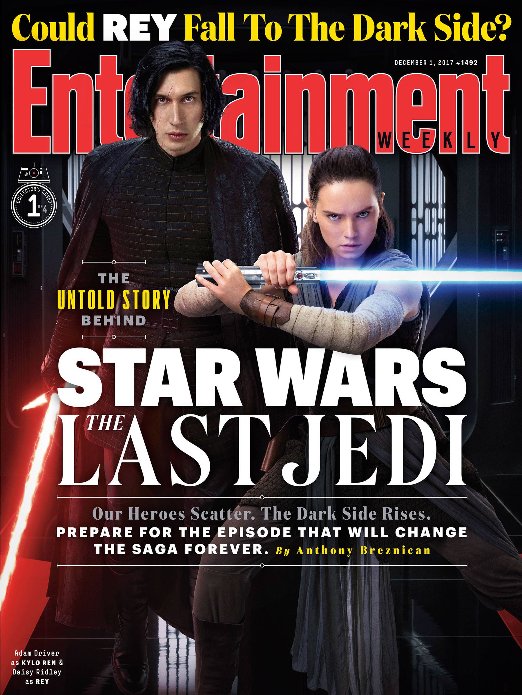'Star Wars: los últimos Jedi': Cuatro portadas de EW y amplia remesa de nuevas fotos