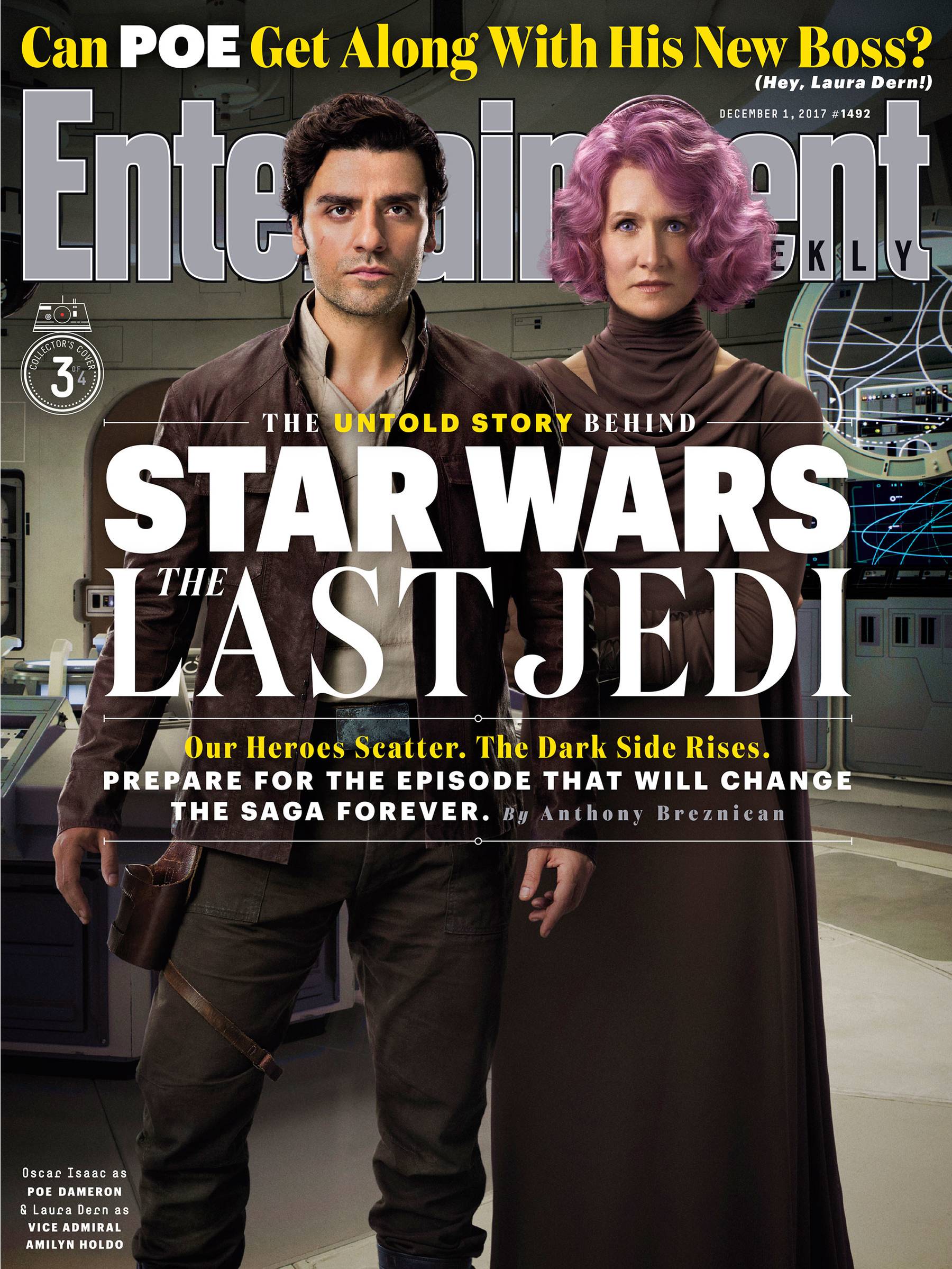 'Star Wars: los últimos Jedi': Cuatro portadas de EW y amplia remesa de nuevas fotos