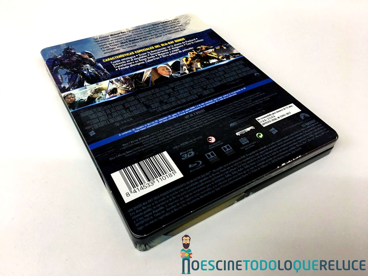 'Transformers: El último caballero': Reportaje fotográfico y análisis de la edición metálica (Blu-ray 3D)