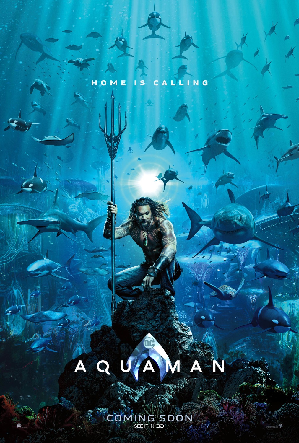 'Aquaman': Póster con Jason Momoa como principal reclamo